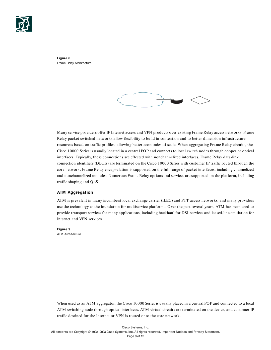 Cisco Systems 10000 manual Business, Customer, ATM Aggregation 