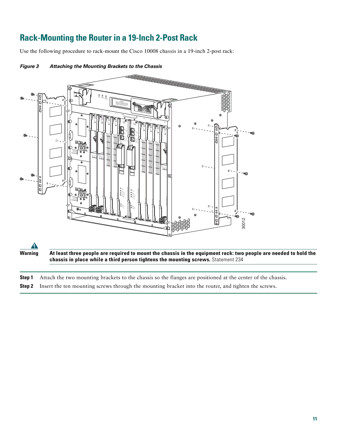 Cisco Systems 10008 quick start 30012 