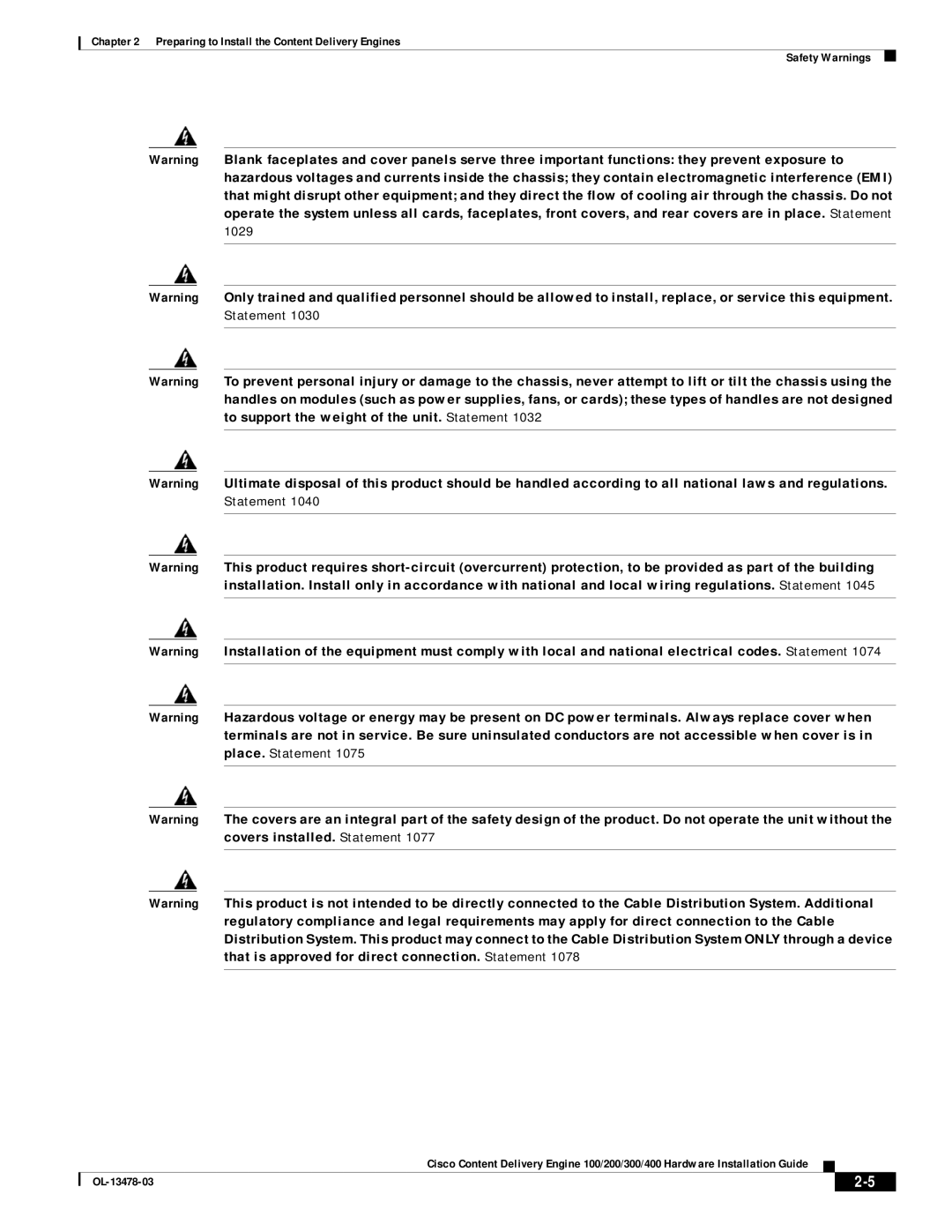 Cisco Systems 100/200/300/400 specifications 