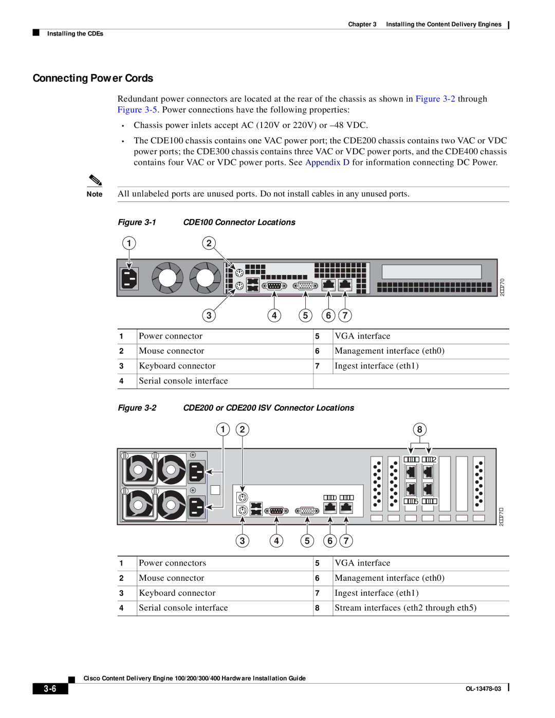 Cisco Systems 100/200/300/400 specifications Connecting Power Cords 