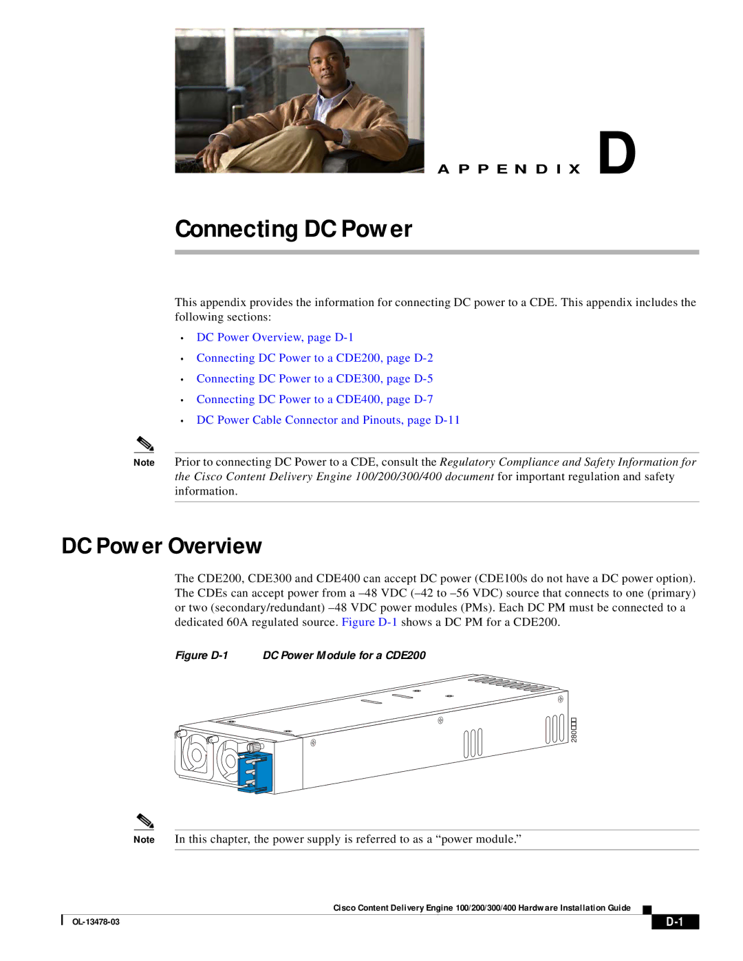 Cisco Systems 100/200/300/400 specifications Connecting DC Power, DC Power Overview 