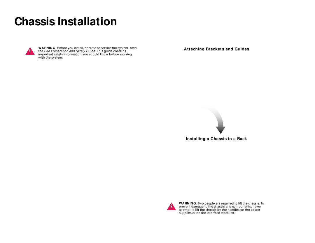 Cisco Systems 1010, Catalyst 8510 manual Chassis Installation 