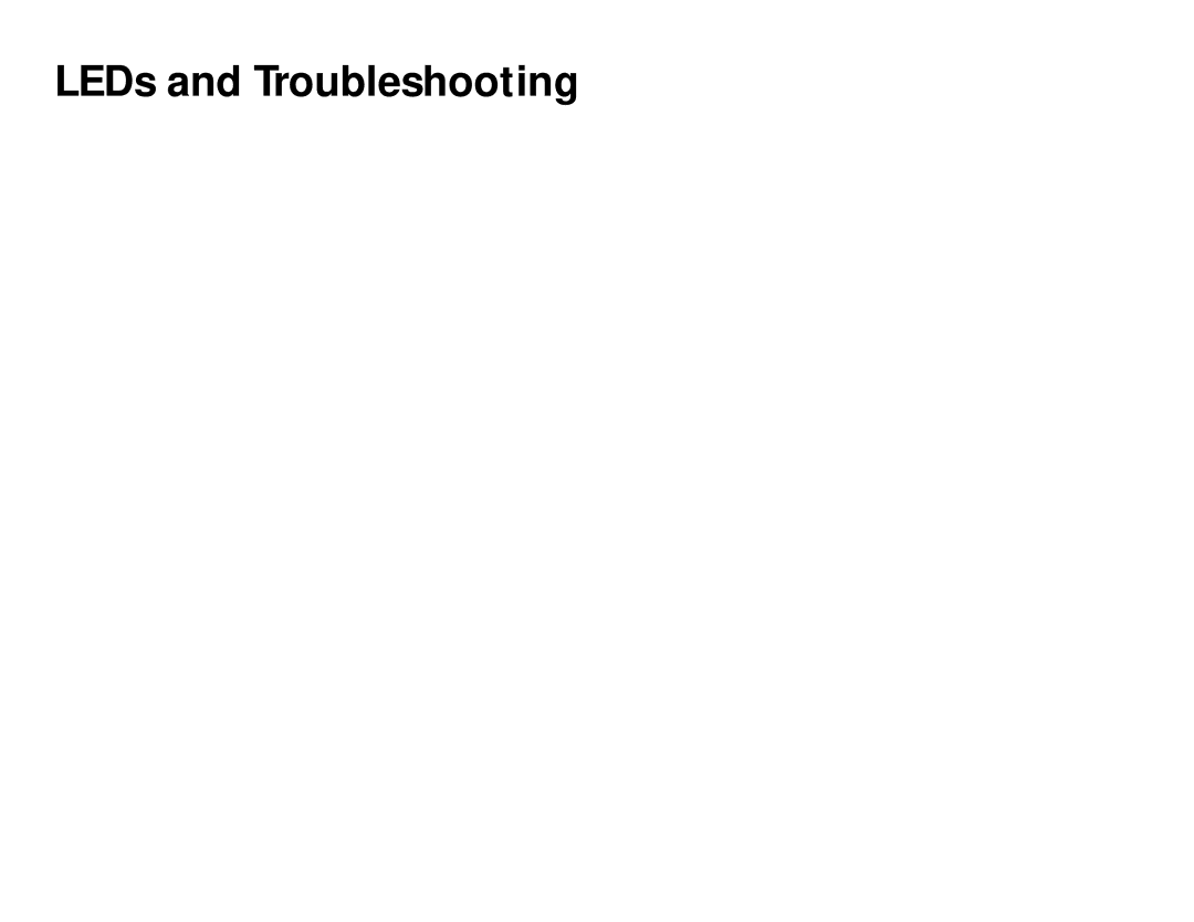 Cisco Systems Catalyst 8510, 1010 manual LEDs and Troubleshooting 