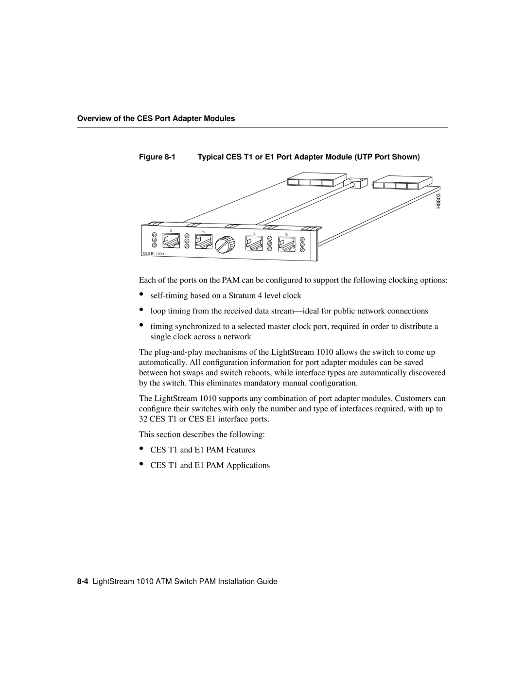 Cisco Systems 1010 manual self-timing based on a Stratum 4 level clock 