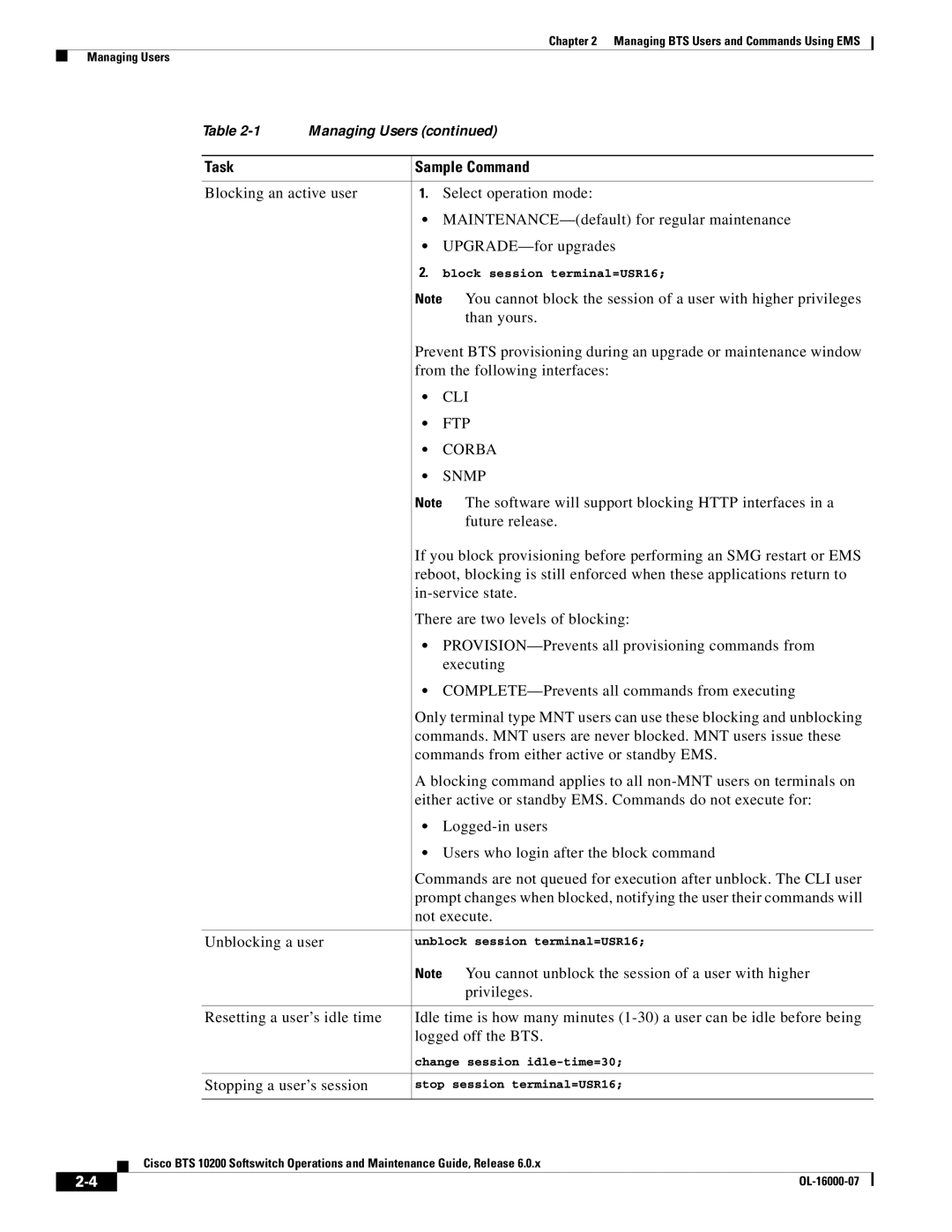 Cisco Systems 10200 manual CLI FTP Corba Snmp 