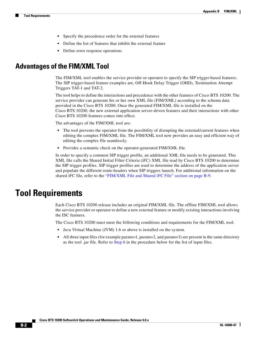 Cisco Systems 10200 manual Tool Requirements, Advantages of the FIM/XML Tool 