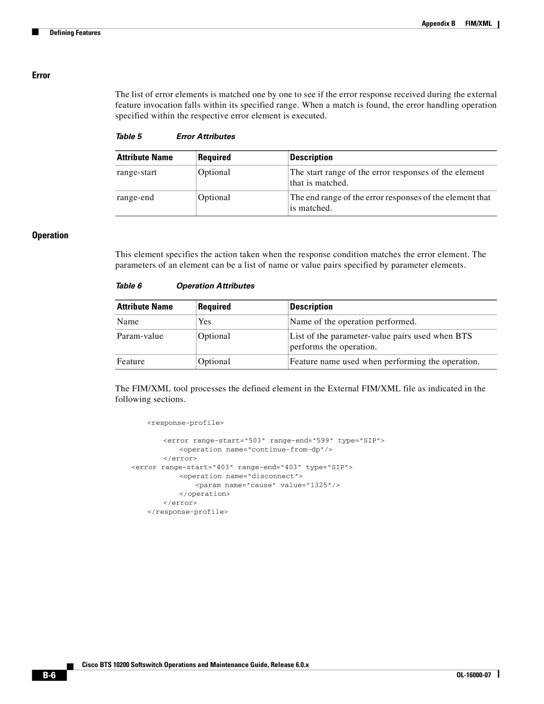 Cisco Systems 10200 manual Error 