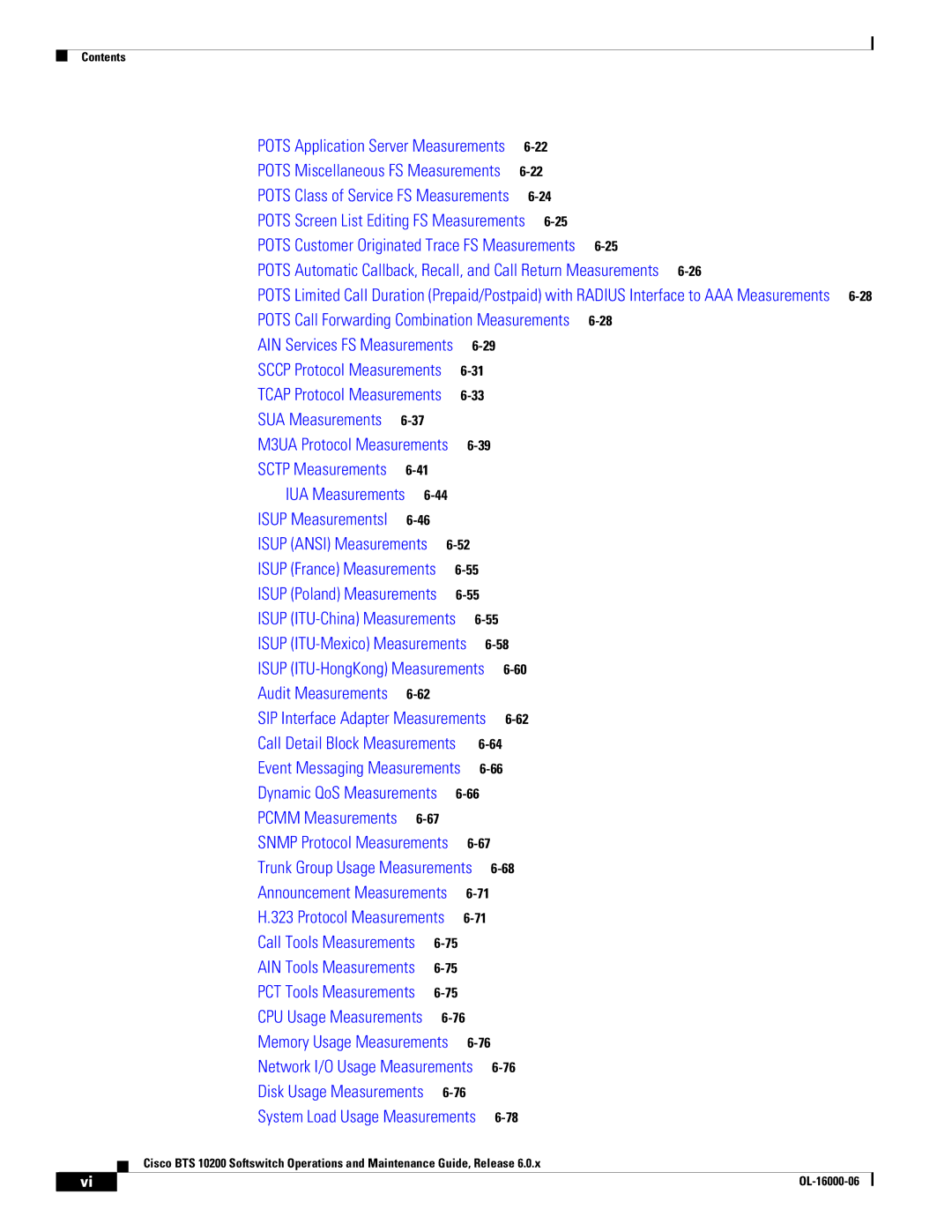 Cisco Systems 10200 manual IUA Measurements 