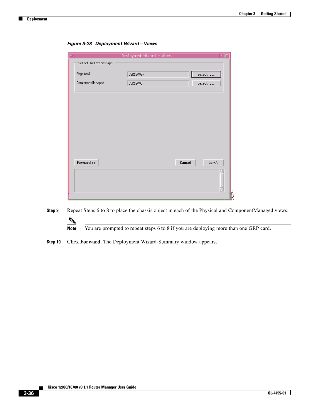 Cisco Systems 10720, 12000 manual Deployment Wizard-Views 