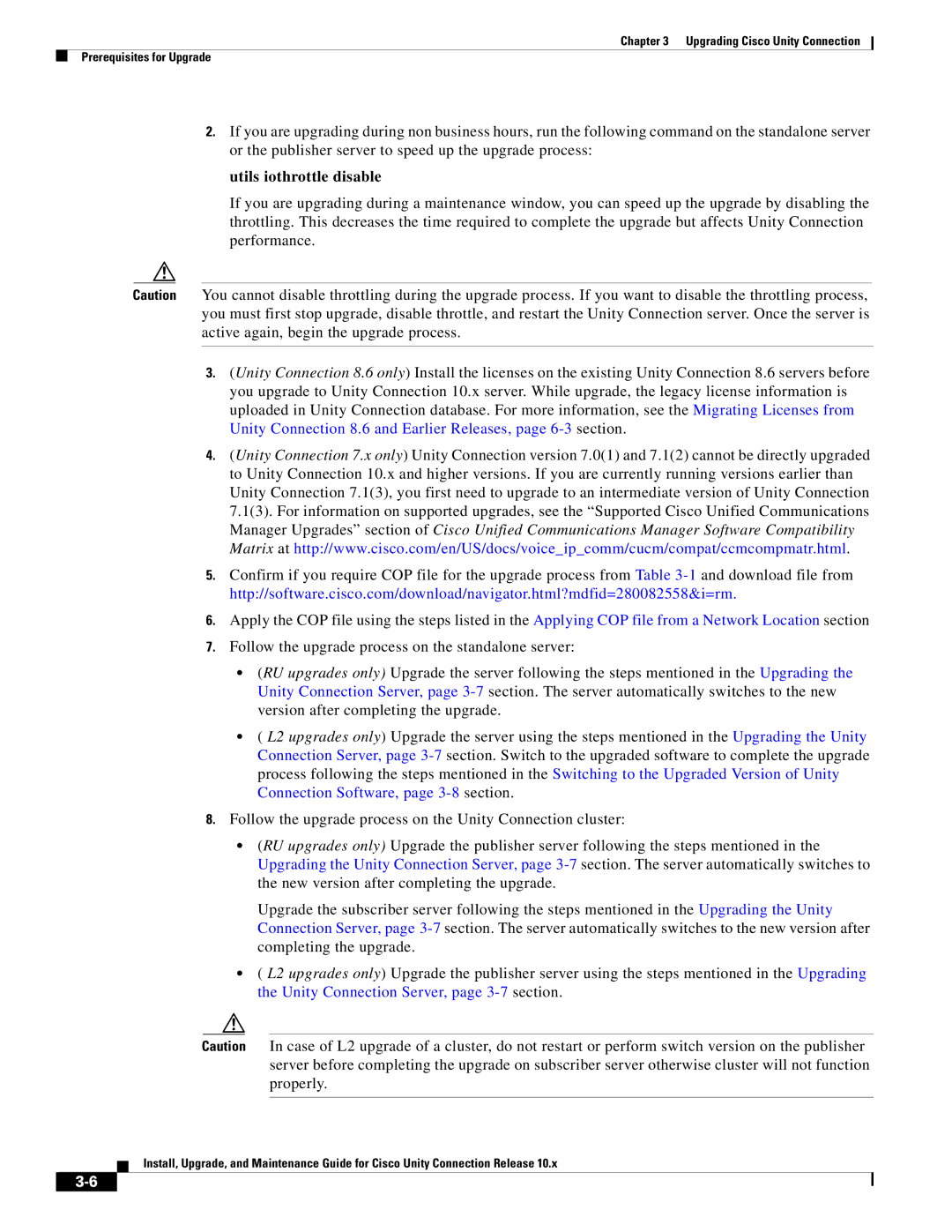 Cisco Systems 10.x manual Utils iothrottle disable 