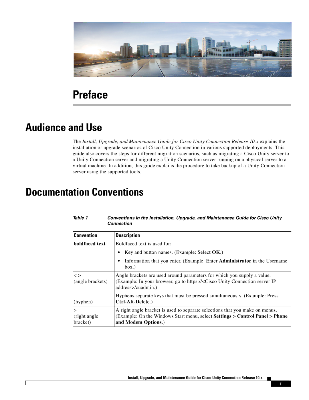 Cisco Systems 10.x manual Audience and Use, Documentation Conventions, Convention Description 