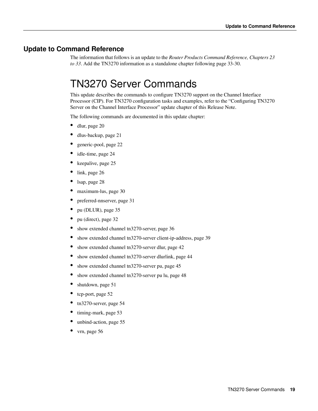 Cisco Systems 11.0 BT manual Update to Command Reference 