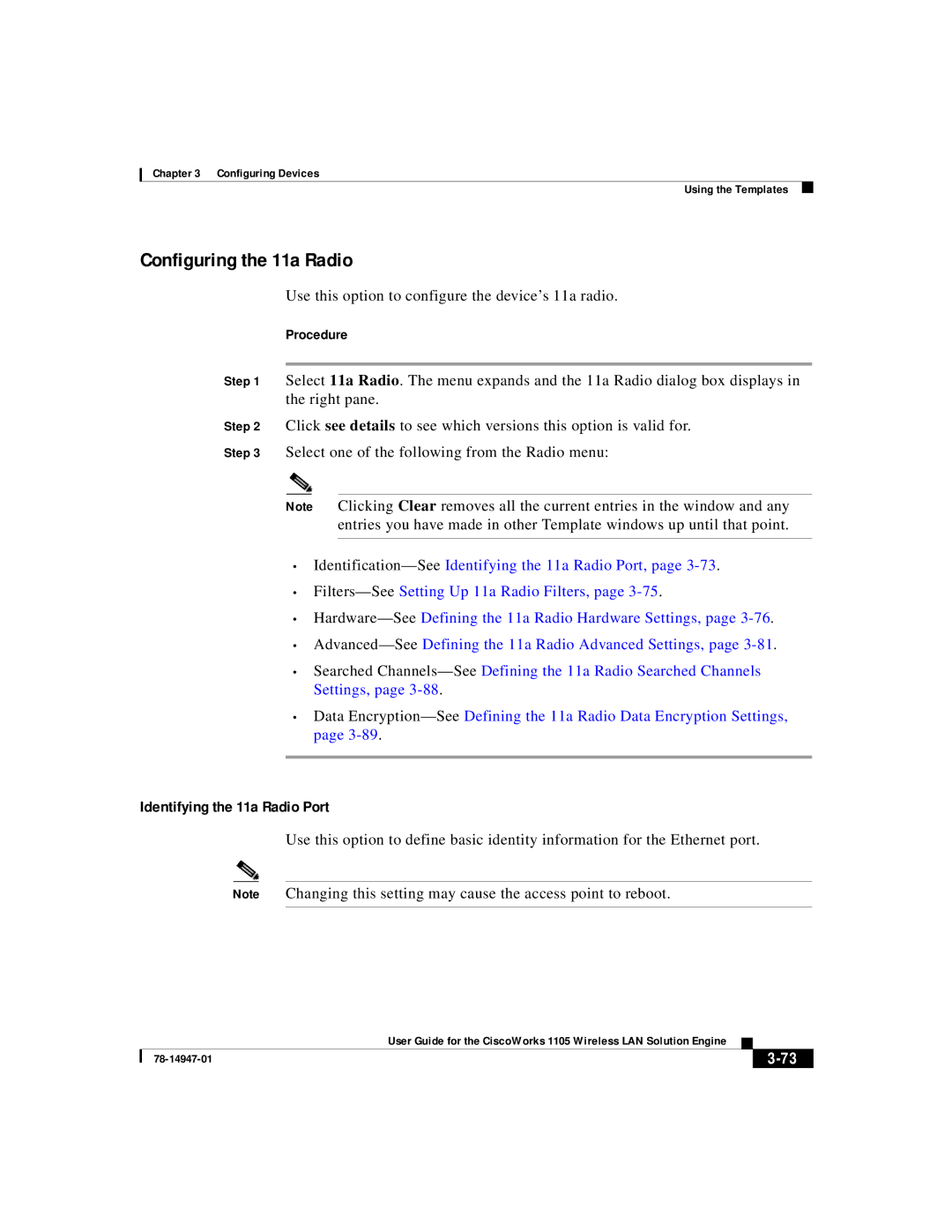 Cisco Systems 1105 manual Configuring the 11a Radio, Identifying the 11a Radio Port 