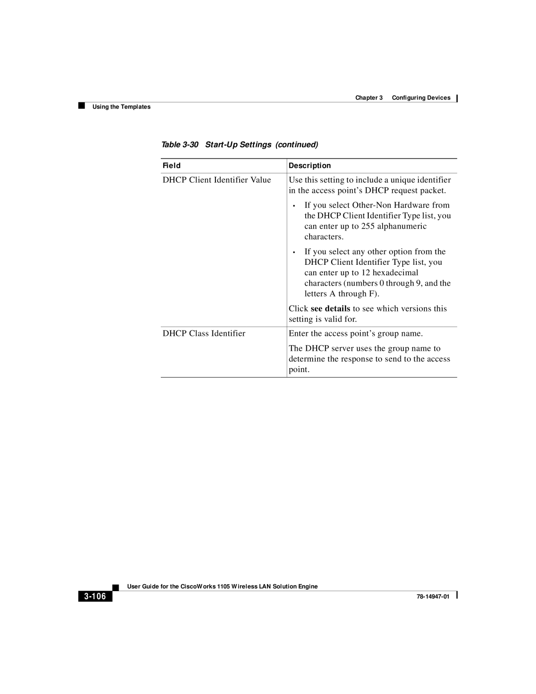 Cisco Systems 1105 manual 106 