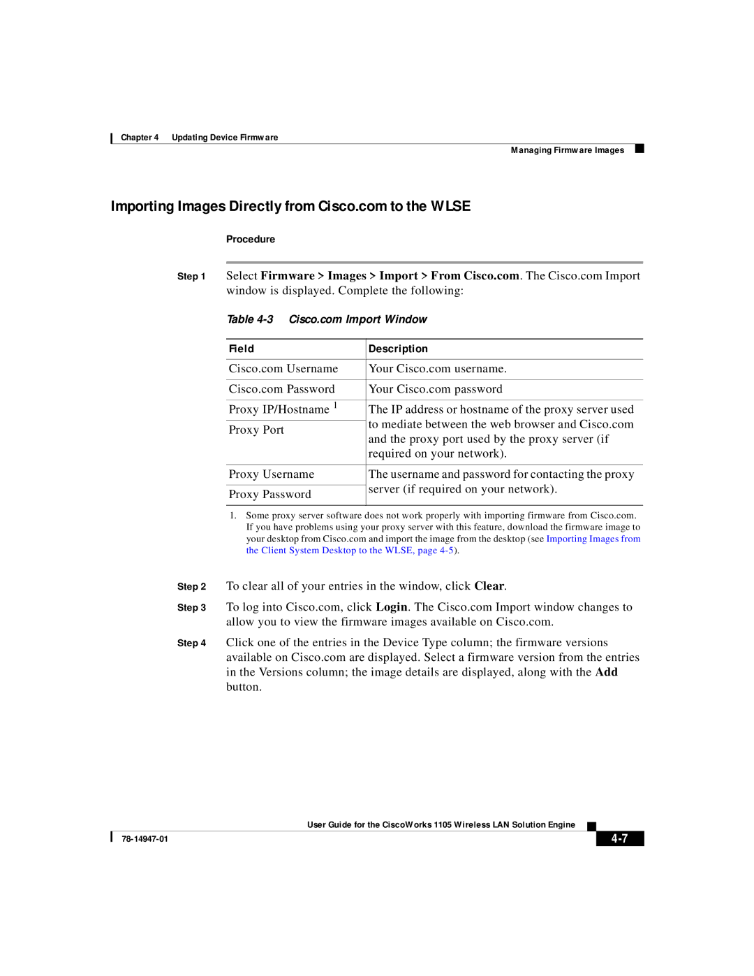 Cisco Systems 1105 manual Window is displayed. Complete the following 