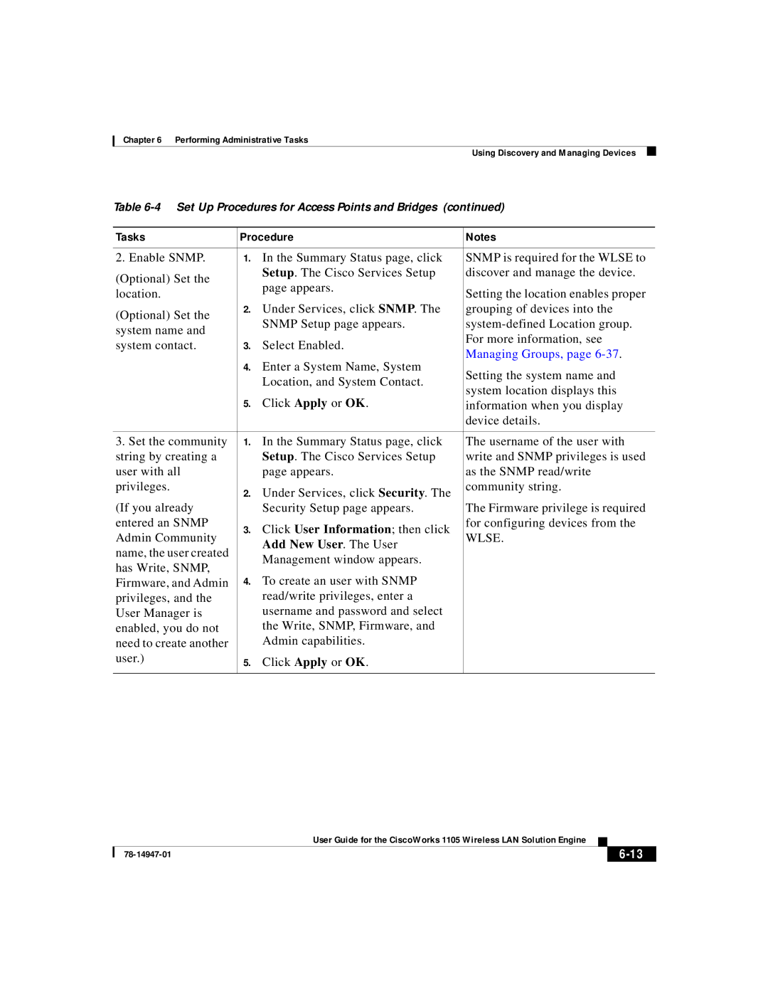 Cisco Systems 1105 manual Managing Groups, Add New User. The User 