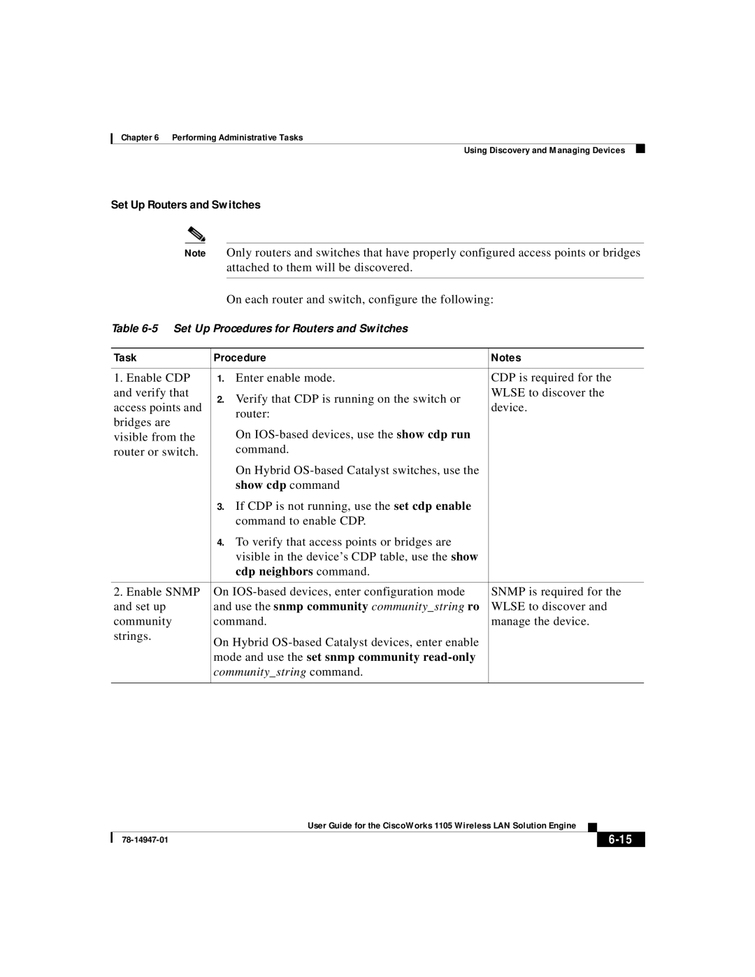 Cisco Systems 1105 manual Set Up Routers and Switches, Task Procedure 