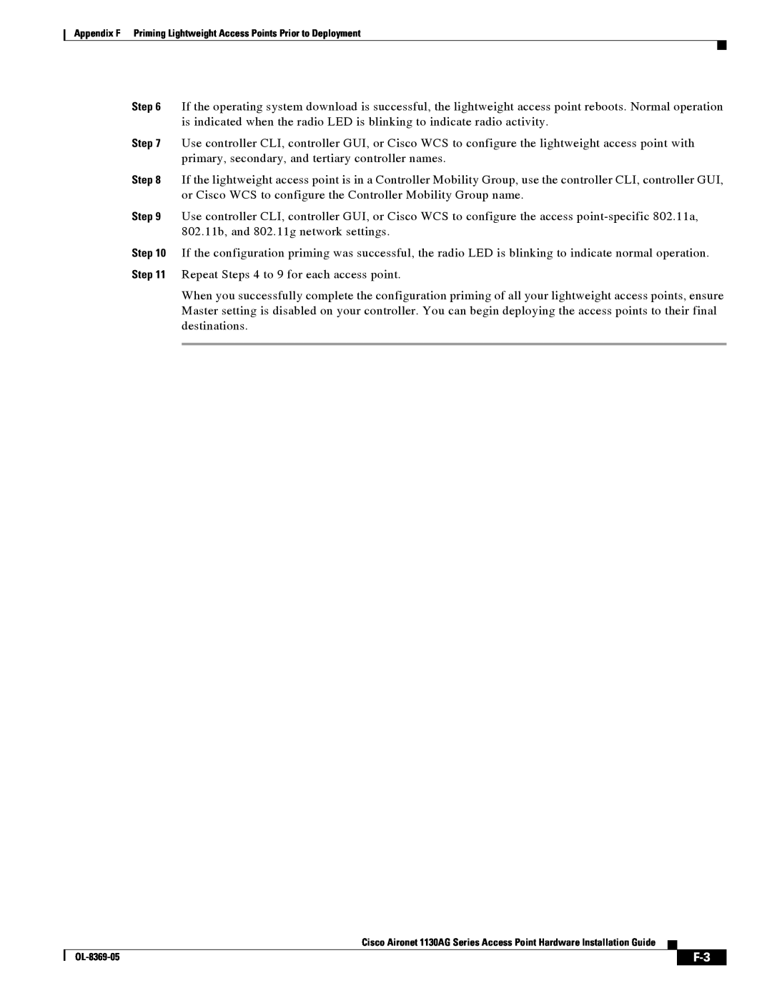 Cisco Systems 1130AG manual 