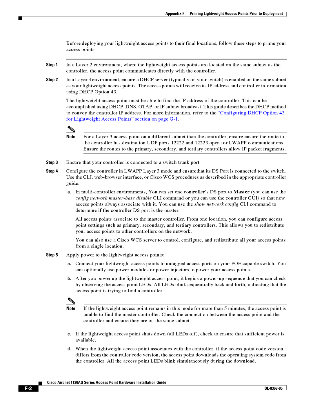 Cisco Systems 1130AG manual OL-8369-05 