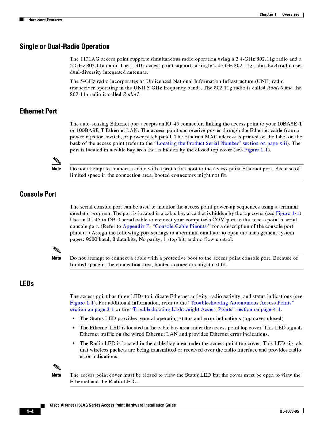 Cisco Systems 1130AG manual Single or Dual-Radio Operation 