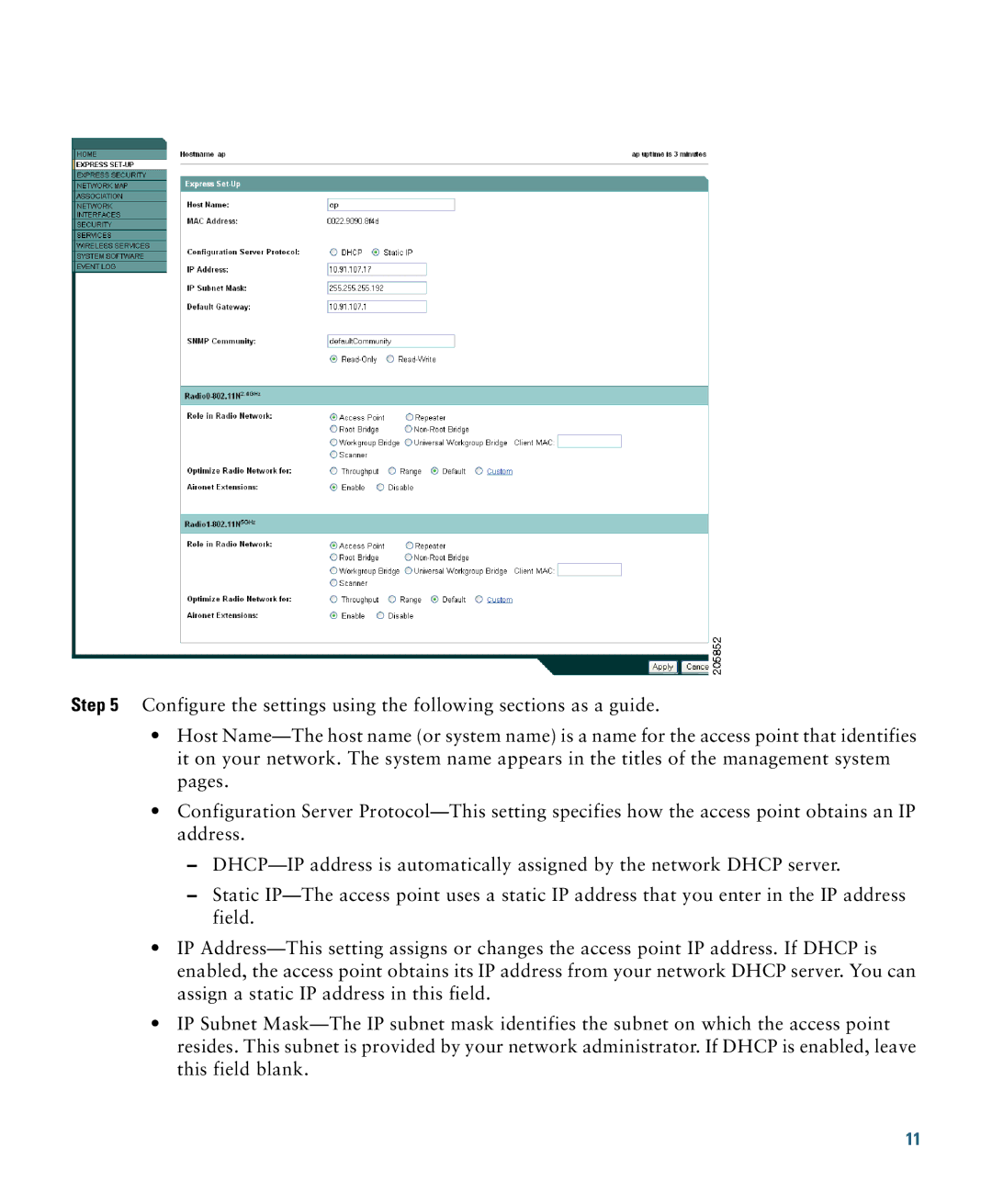 Cisco Systems 1140 specifications 