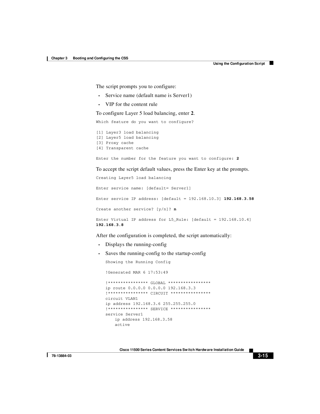 Cisco Systems 11500 Series manual 192.168.3.8 