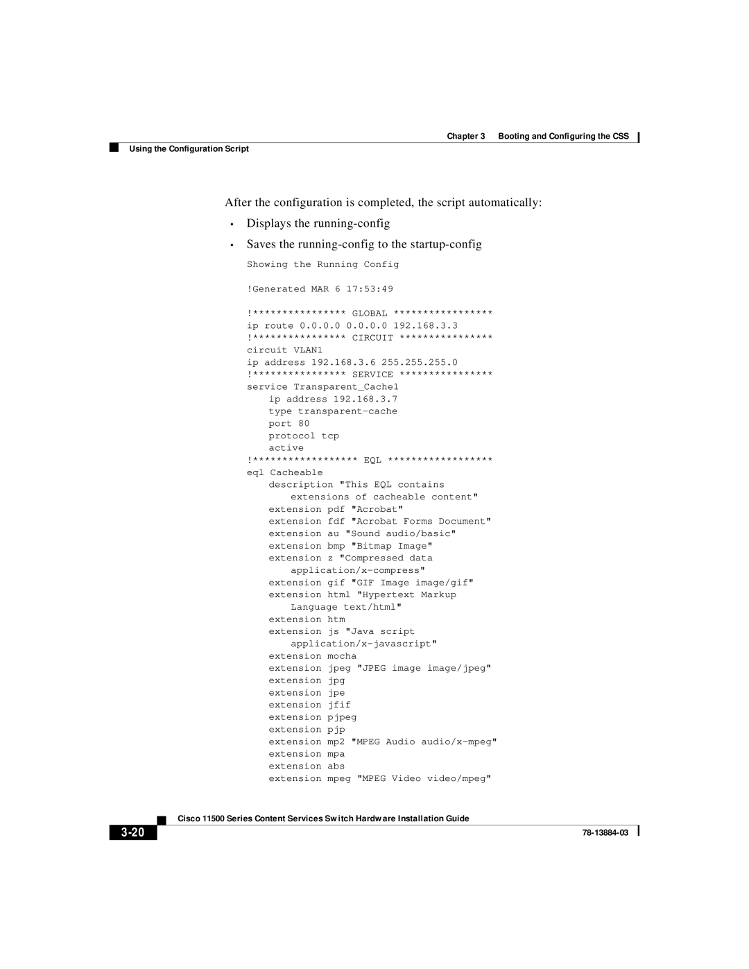 Cisco Systems 11500 Series manual Service TransparentCache1 