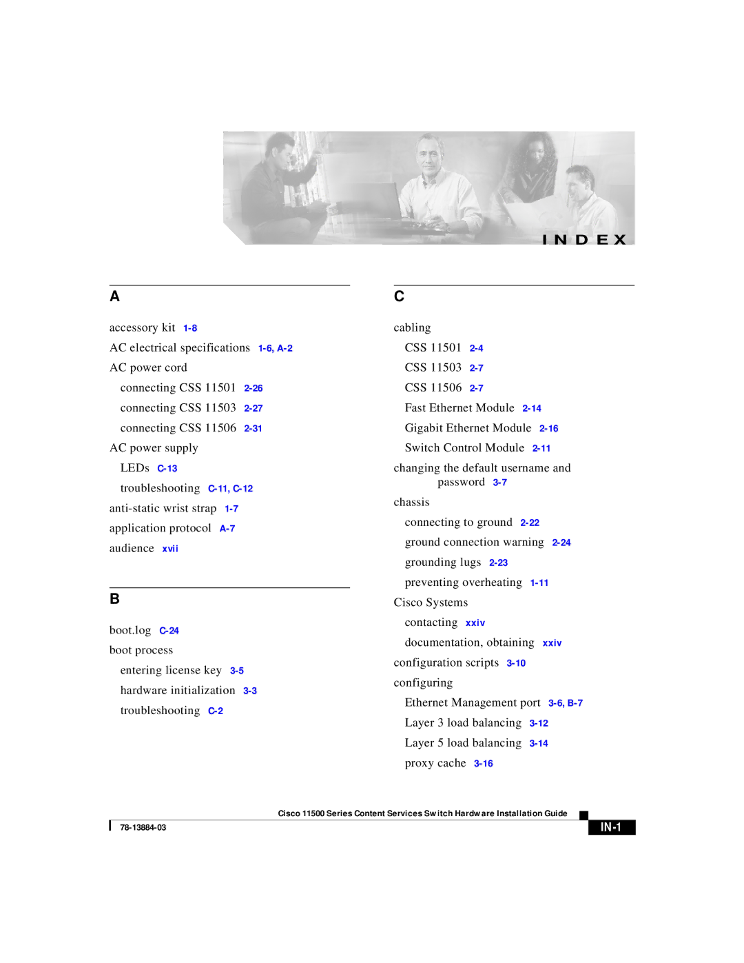 Cisco Systems 11500 Series manual D E 