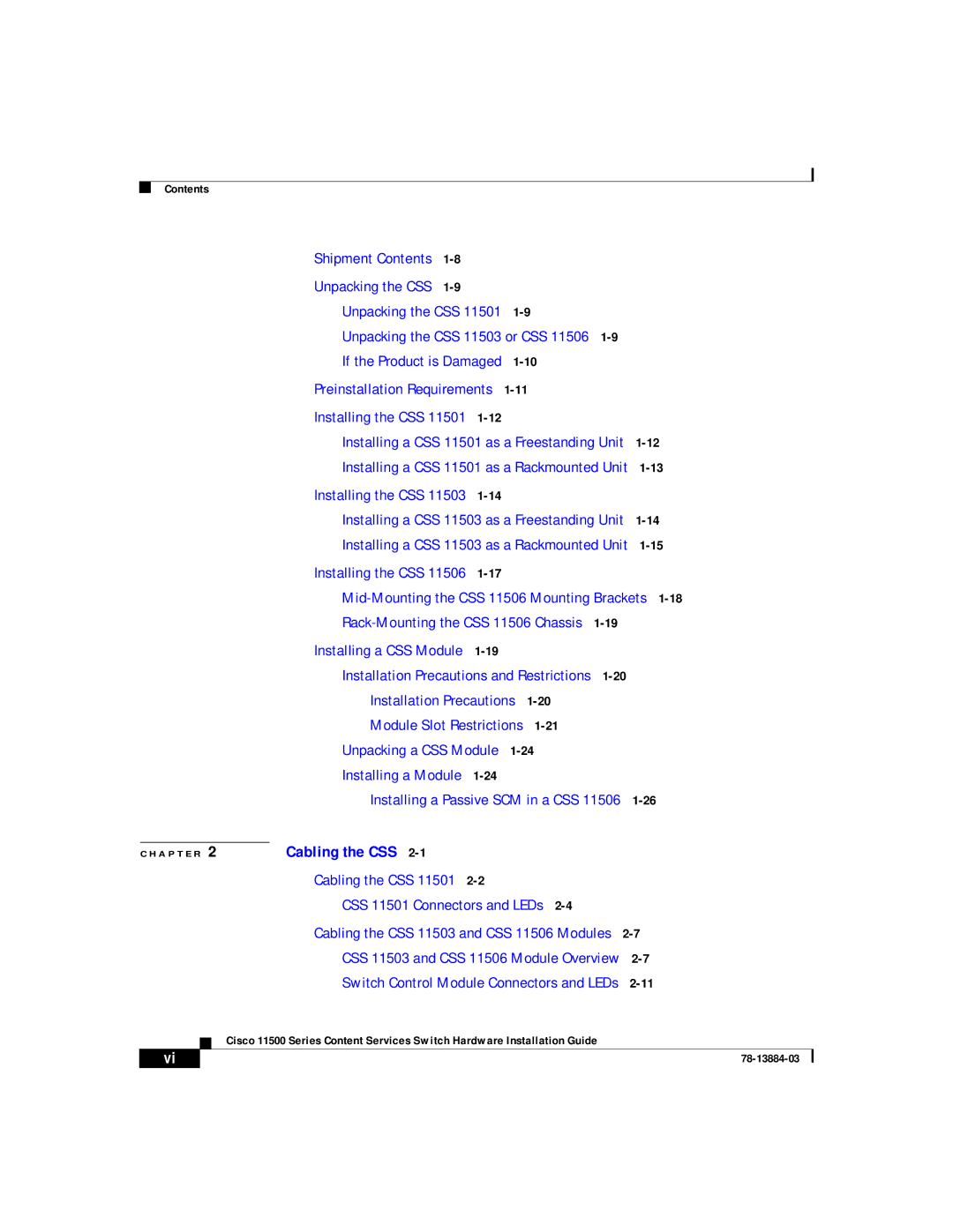 Cisco Systems 11500 Series manual Mid-Mounting the CSS 11506 Mounting Brackets 