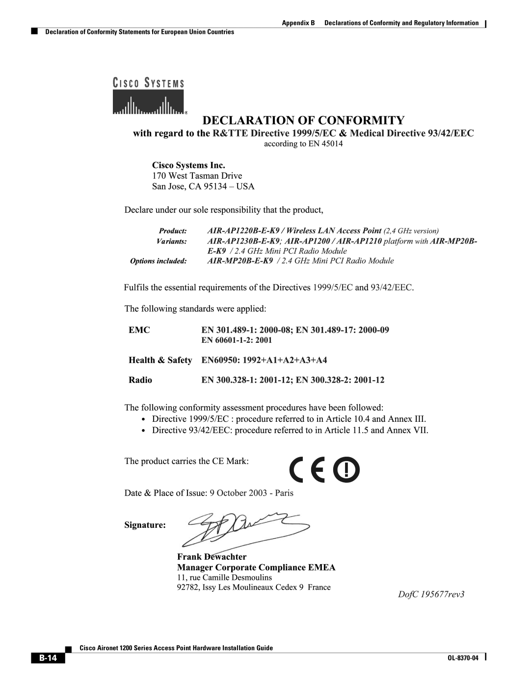 Cisco Systems 1200 manual OL-8370-04 