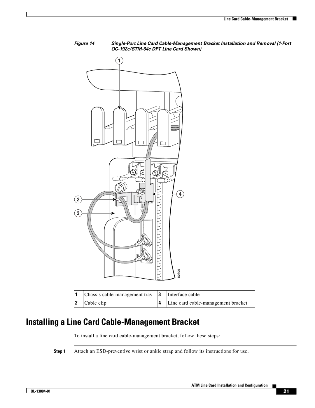 Cisco Systems 12000 series specifications Installing a Line Card Cable-Management Bracket 