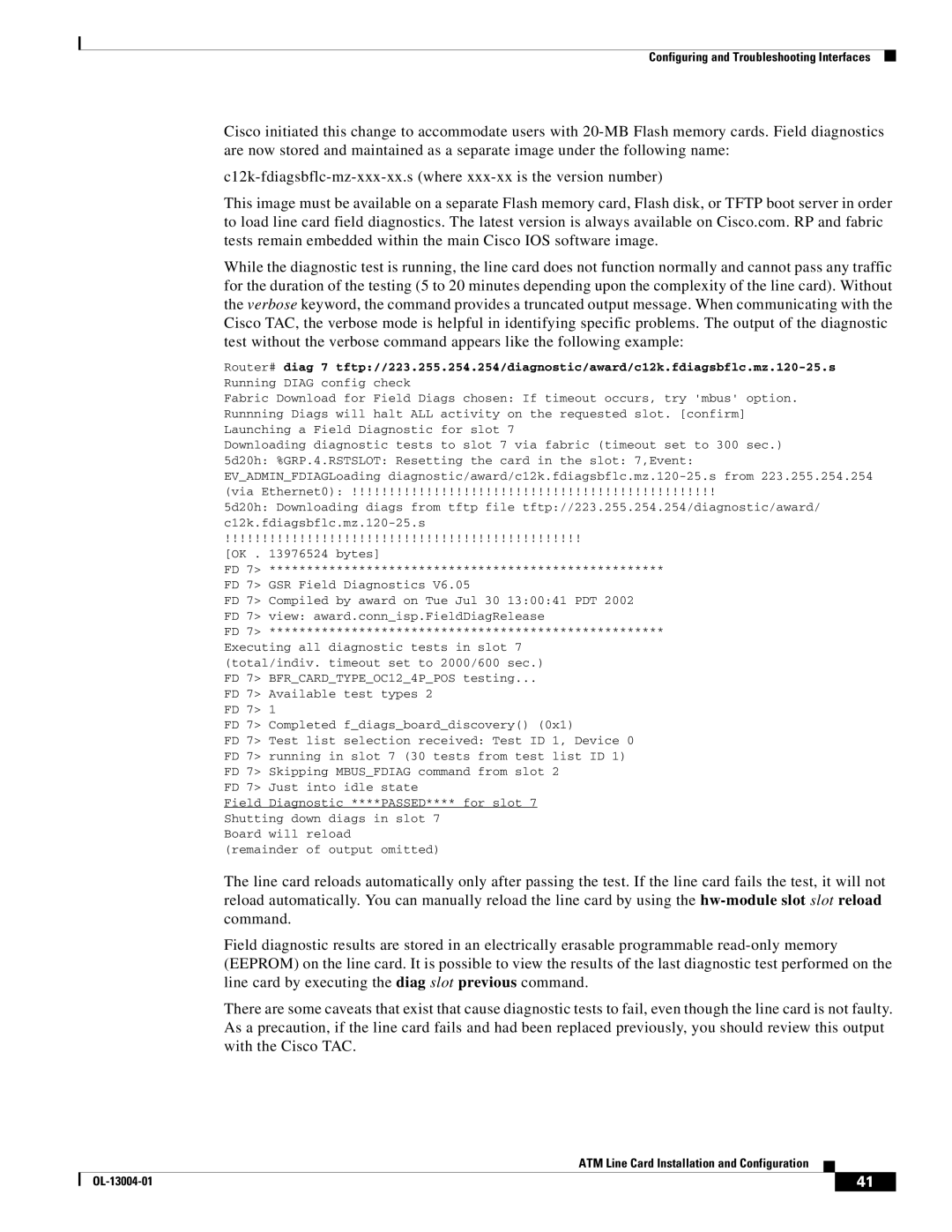 Cisco Systems 12000 series specifications Configuring and Troubleshooting Interfaces 