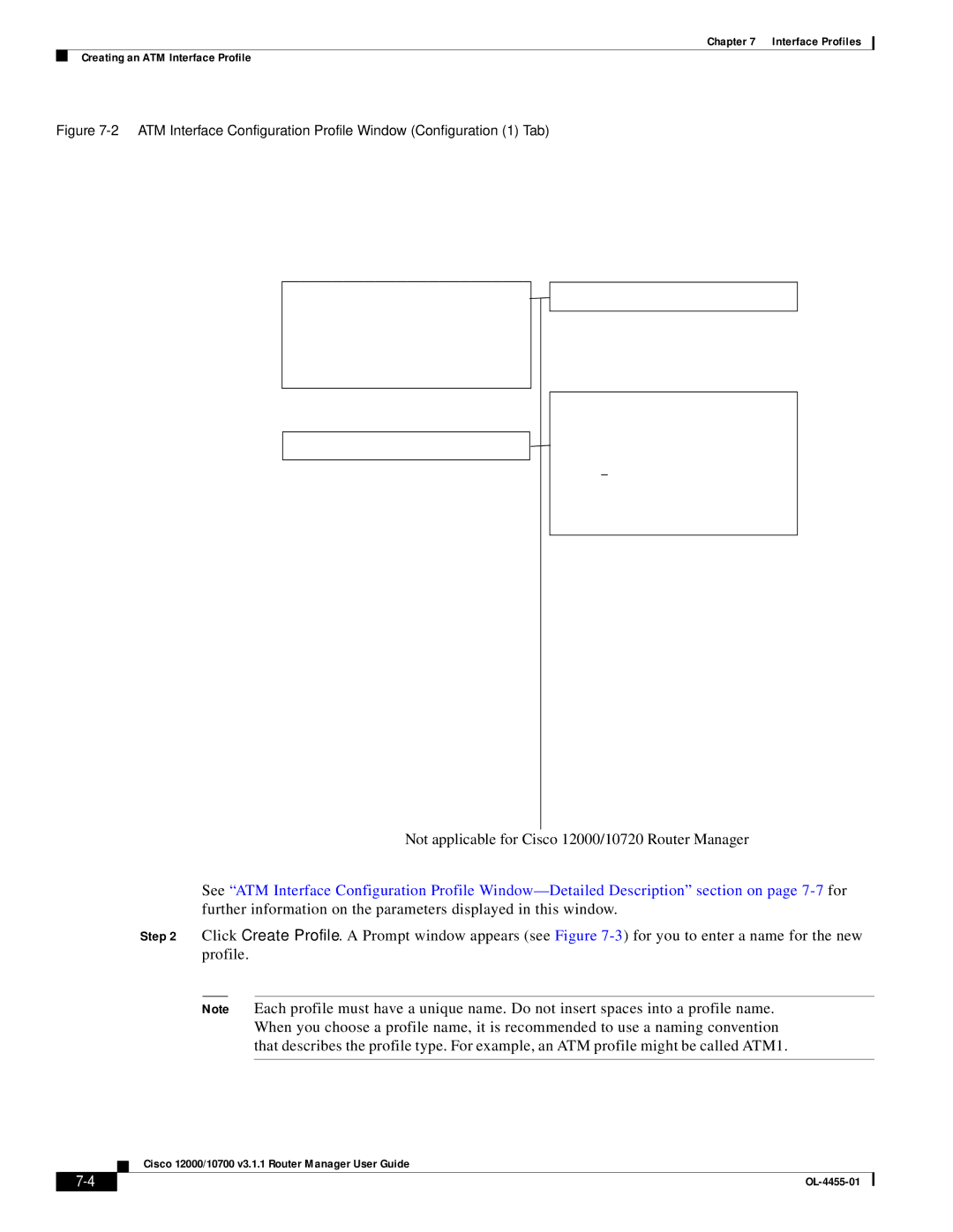 Cisco Systems 12000/10700 V3.1.1 manual Not applicable for Cisco 12000/10720 Router Manager 