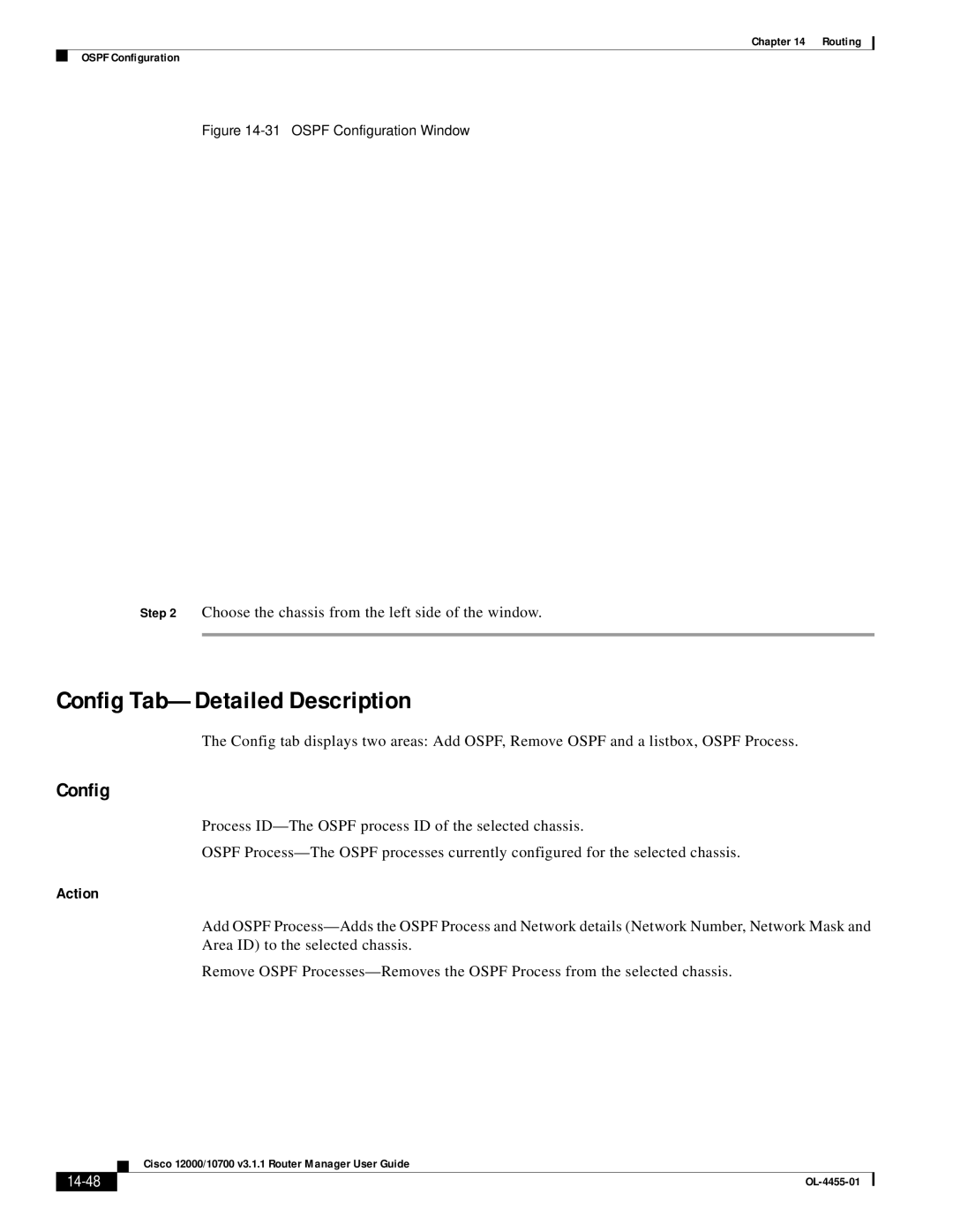 Cisco Systems 12000/10700 V3.1.1 manual Config Tab-Detailed Description, 14-48 