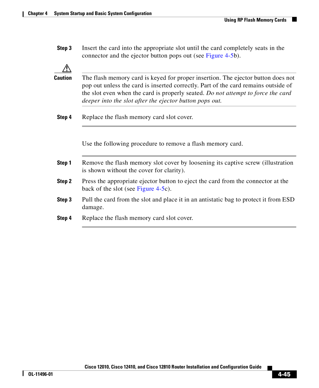 Cisco Systems 12010, 12810, 12410 manual OL-11496-01 