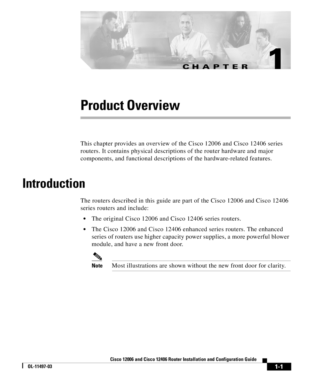 Cisco Systems 12006 series, 12406 series manual Product Overview, Introduction 