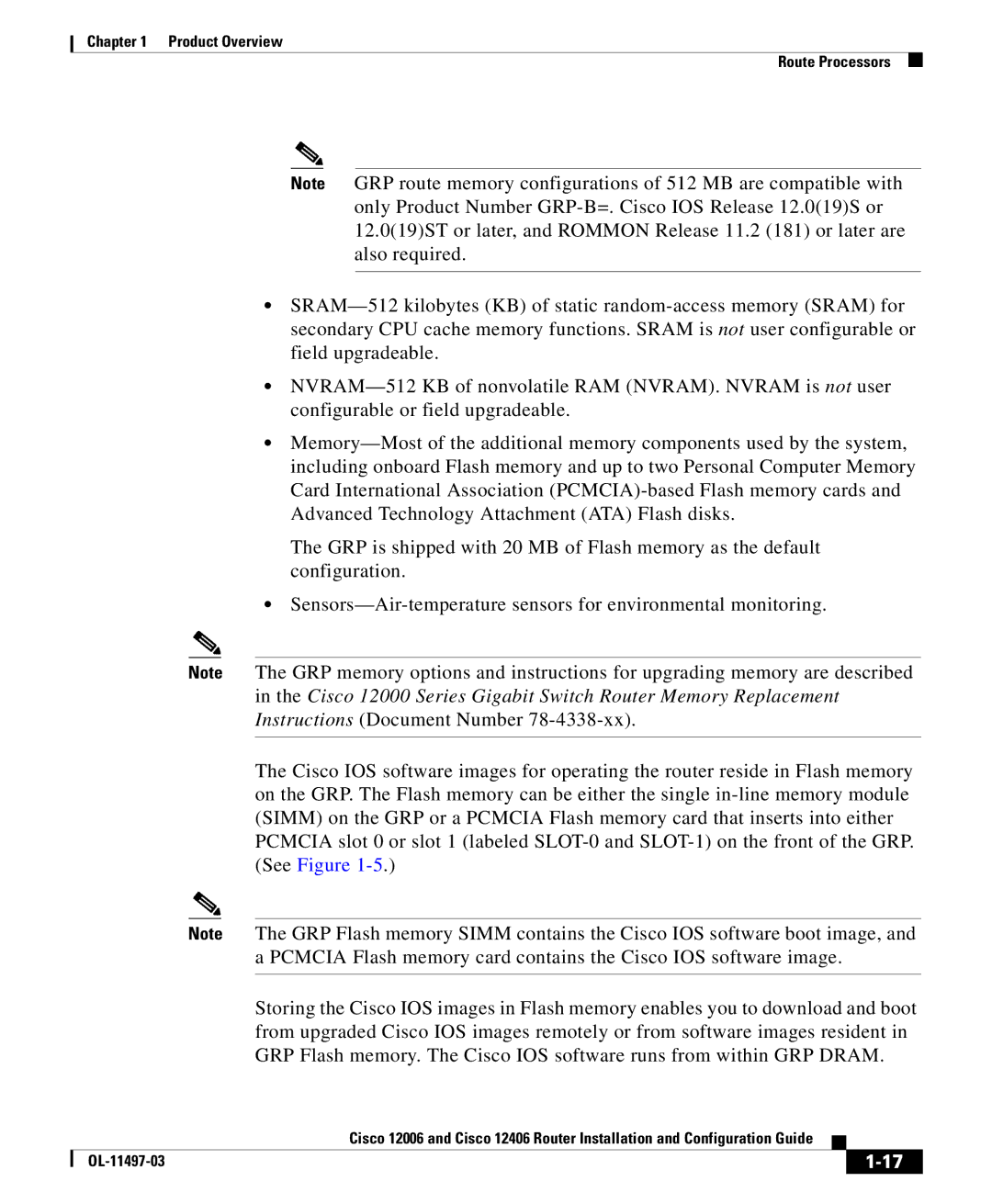 Cisco Systems 12006 series, 12406 series manual Product Overview Route Processors 