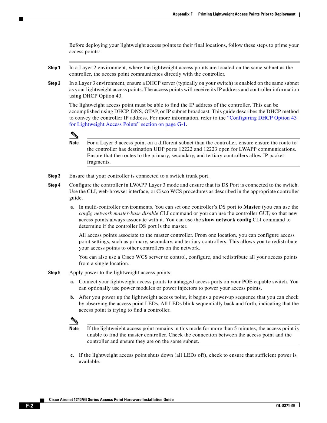 Cisco Systems 1240AG manual OL-8371-05 