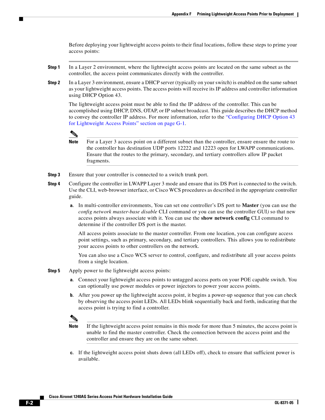 Cisco Systems 1240AG manual OL-8371-05 