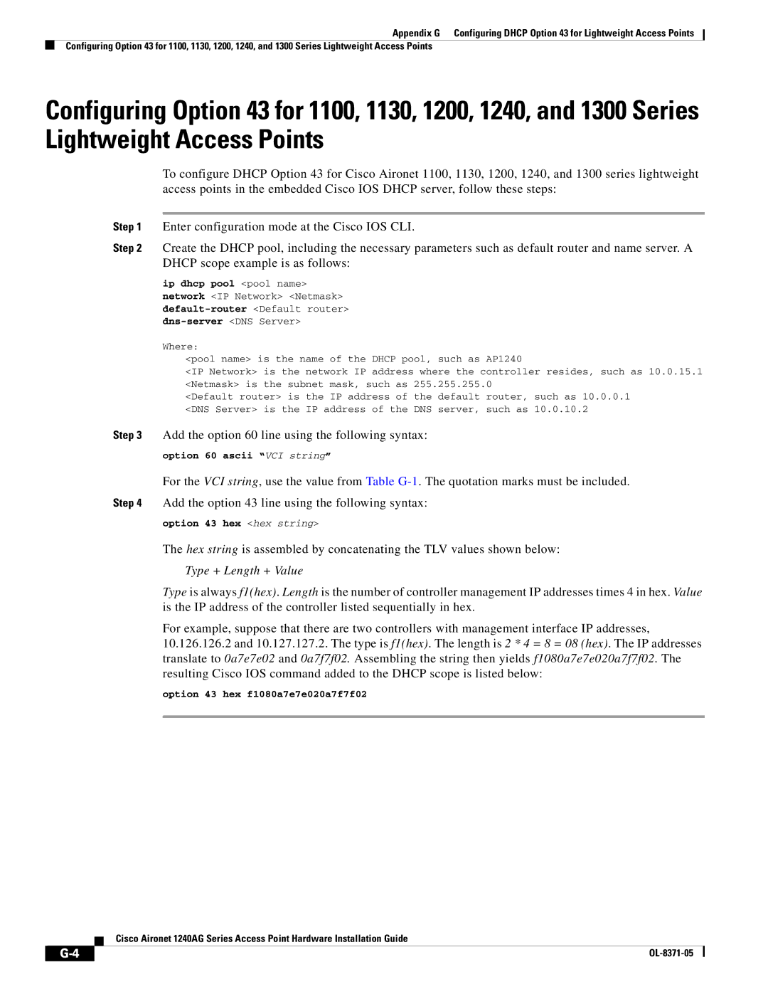 Cisco Systems 1240AG manual Type + Length + Value 