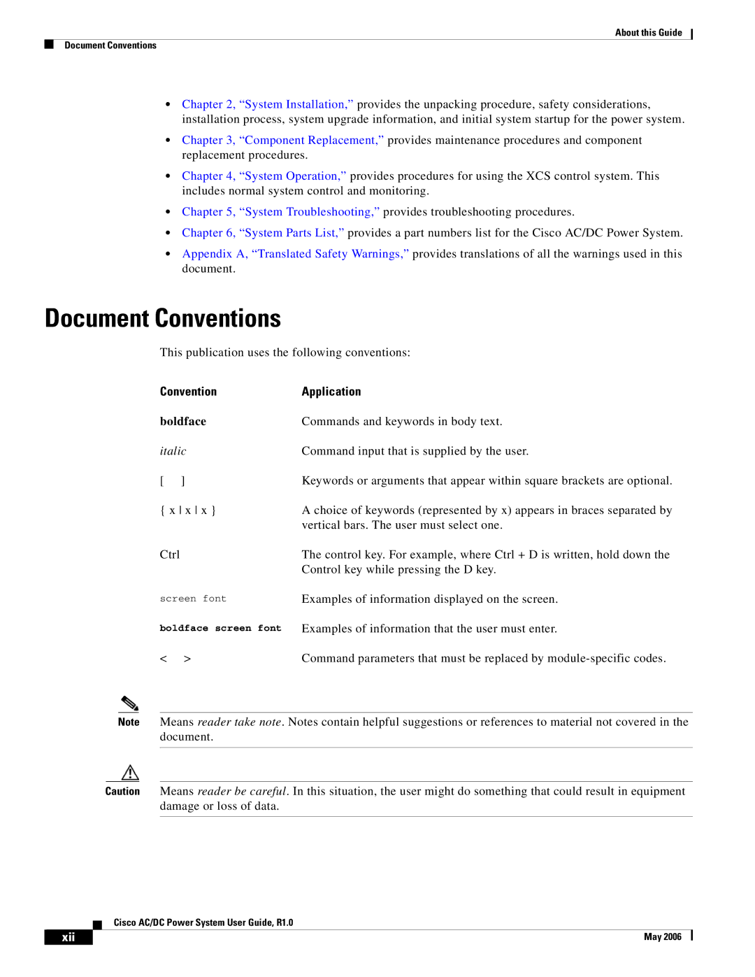 Cisco Systems 124792, 124778, 159330 manual Document Conventions, Convention Application 