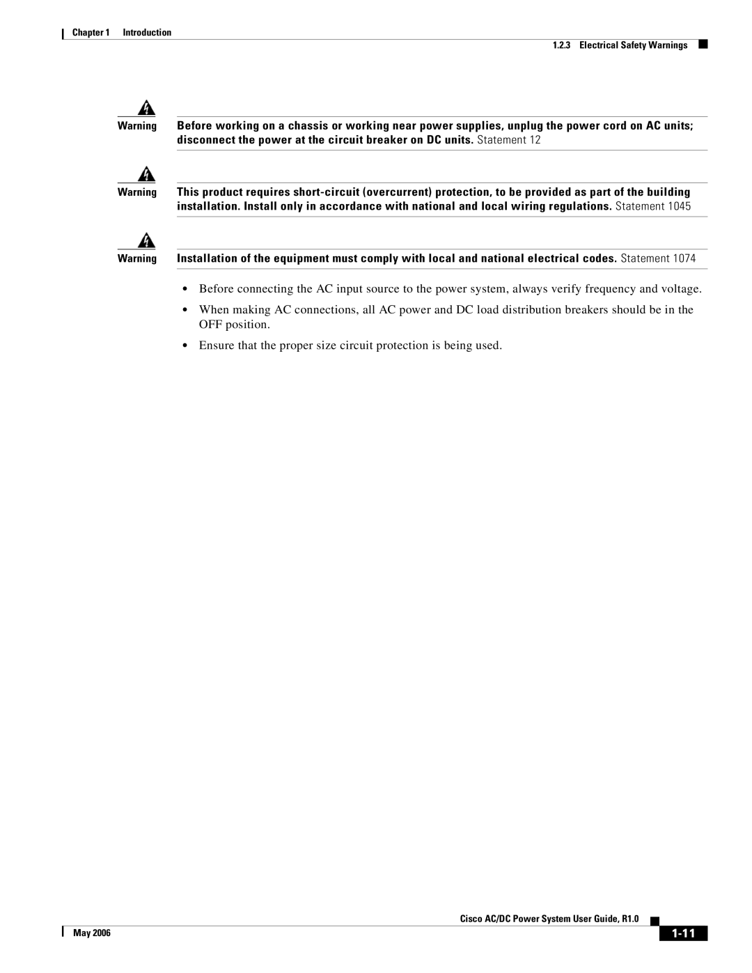 Cisco Systems 124792, 124778, 159330 manual Introduction Electrical Safety Warnings 