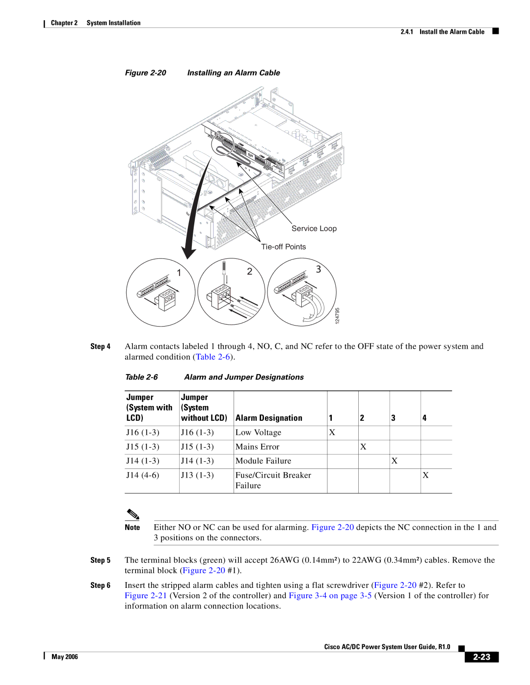 Cisco Systems 124792, 124778, 159330 manual Jumper System with, Without LCD Alarm Designation 