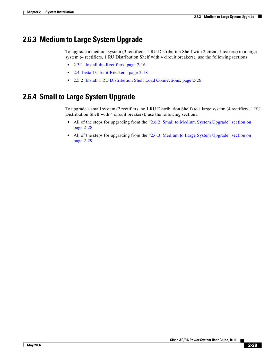 Cisco Systems 124792, 124778, 159330 manual Medium to Large System Upgrade, Small to Large System Upgrade 