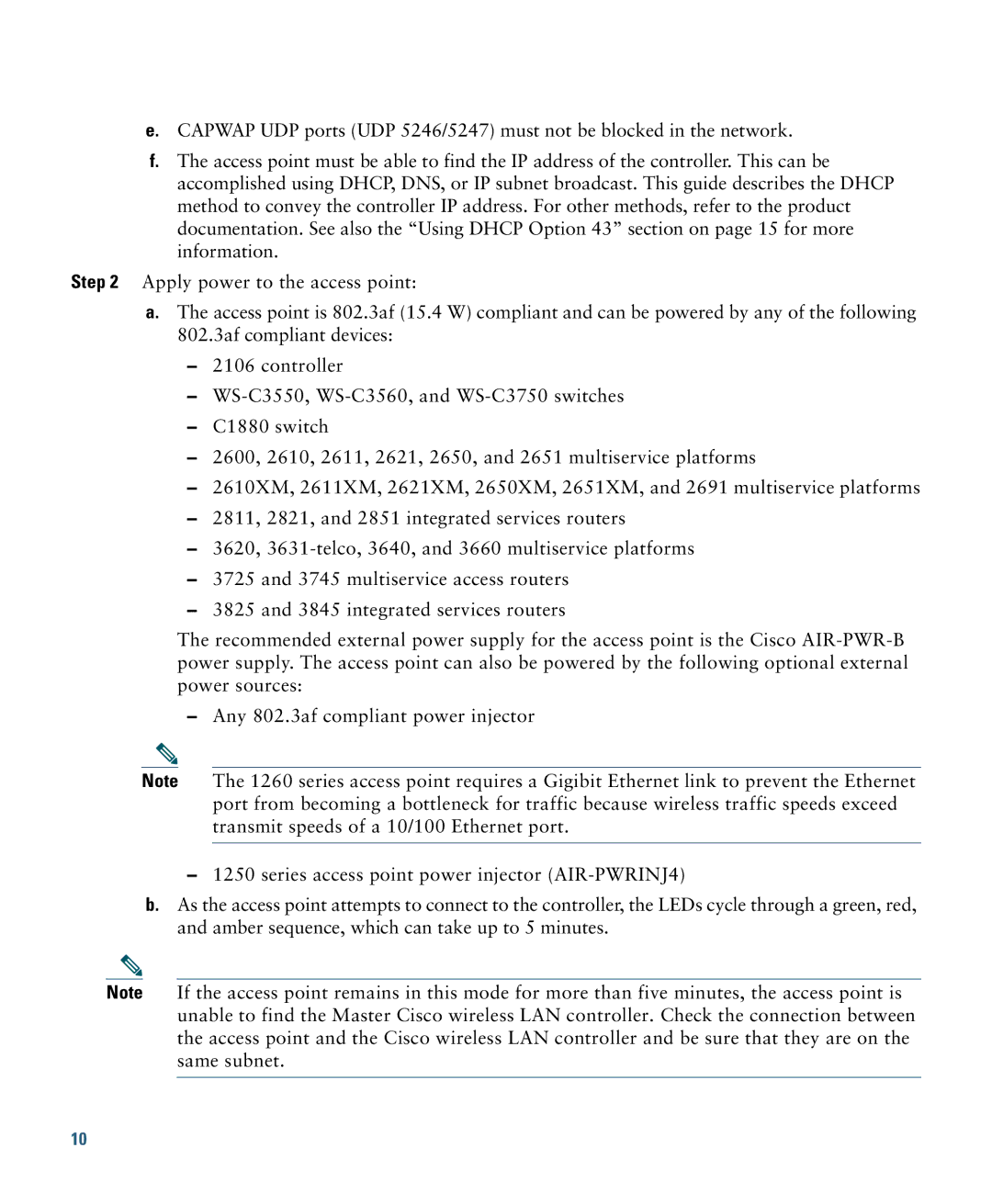 Cisco Systems 1260 specifications 