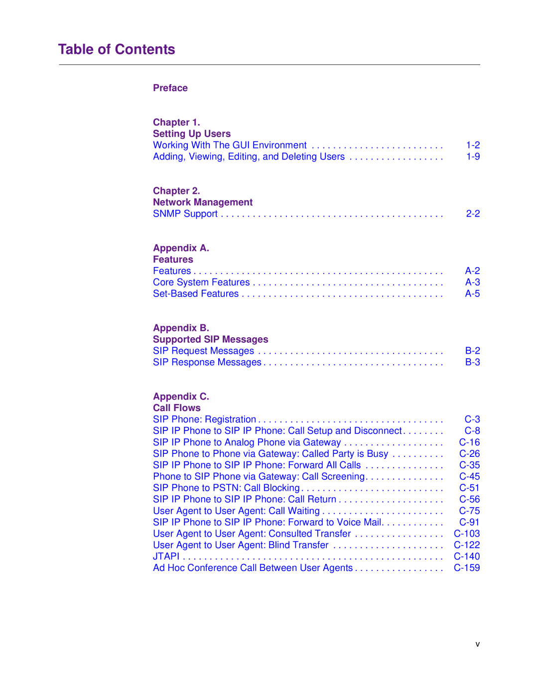 Cisco Systems 1.3.0 manual Table of Contents 