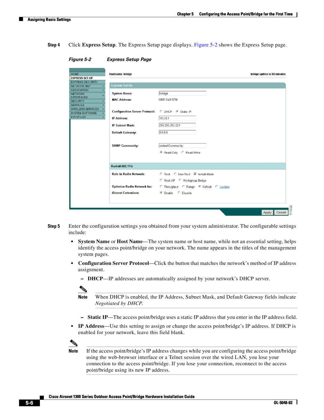 Cisco Systems 1300 Series manual 2 Express Setup Page 