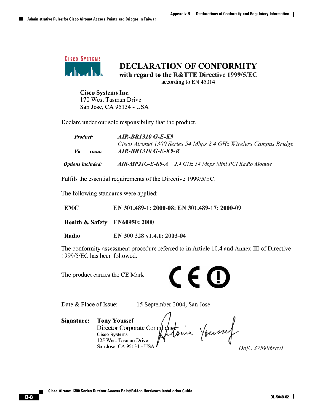 Cisco Systems 1300 Series manual OL-5048-02 