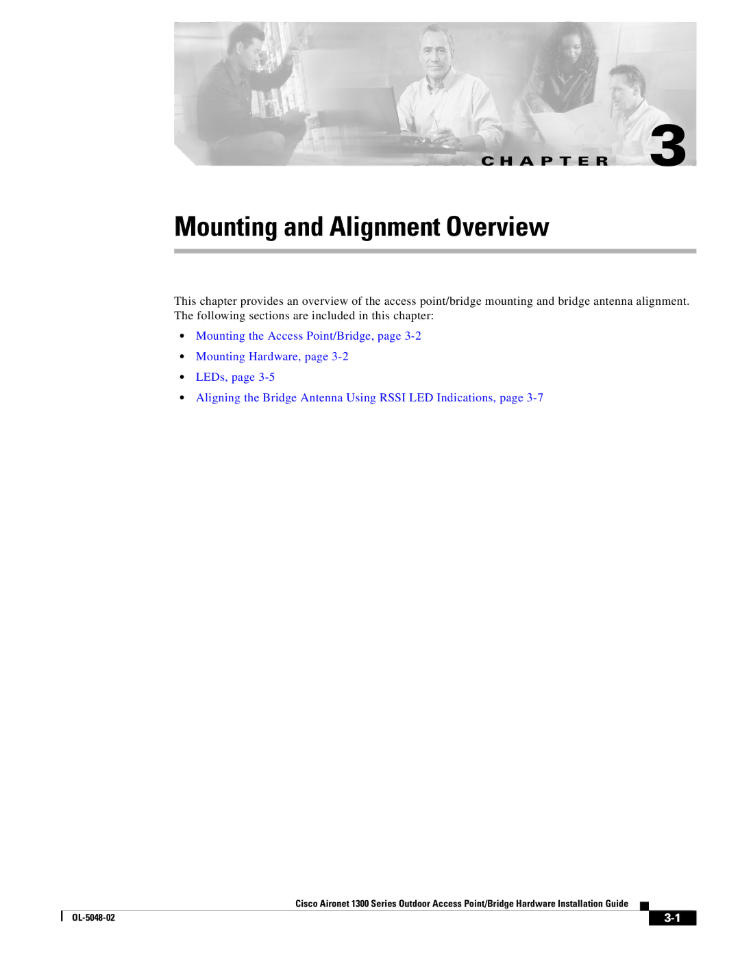 Cisco Systems 1300 Series manual Mounting and Alignment Overview 