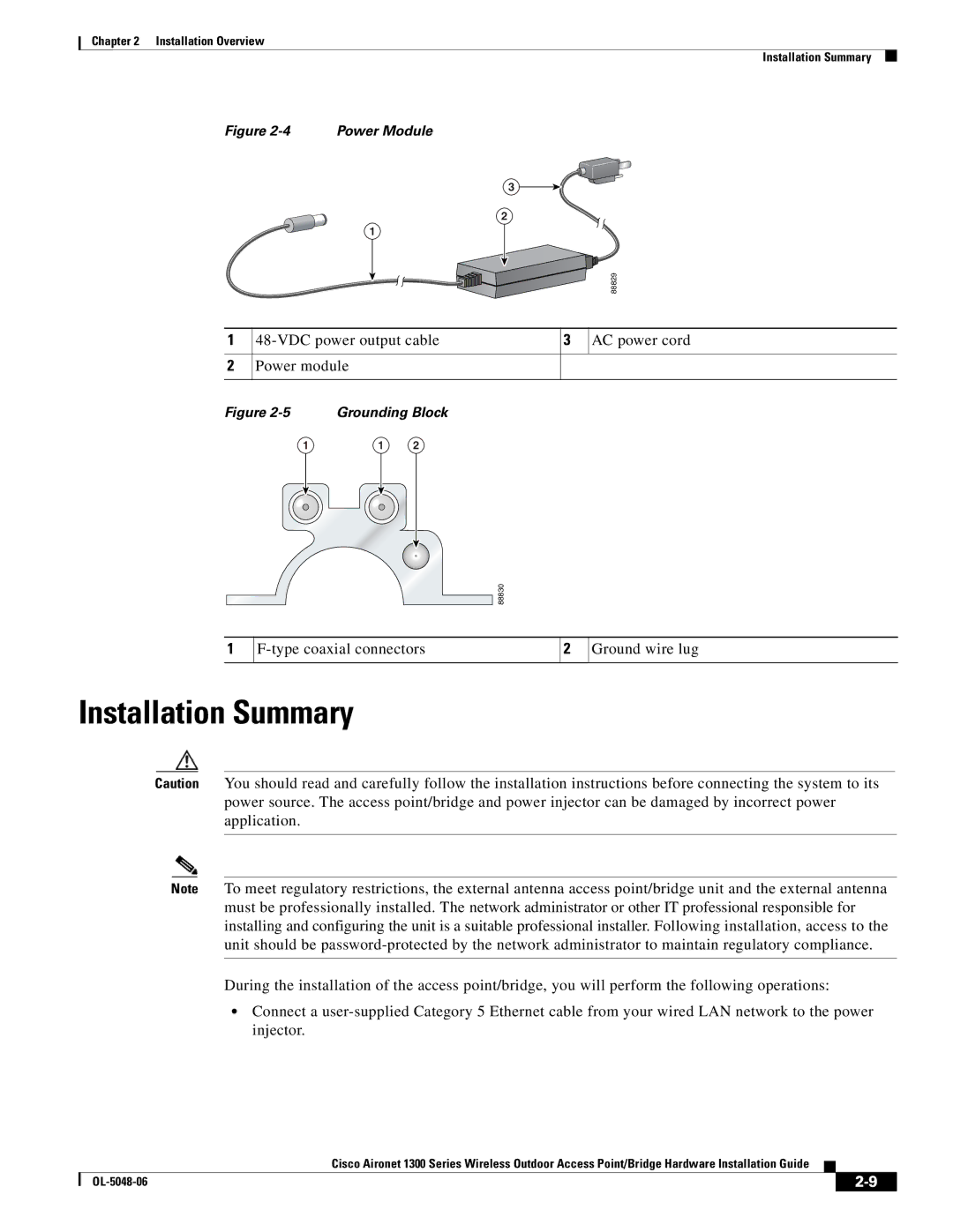 Cisco Systems 1300 manual Installation Summary 